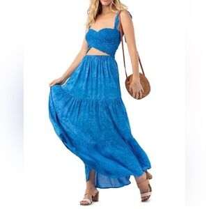 Tiare Hawaii Women’s Waverly 100% Rayon Maxi Dress Swim Cover-Up Size XS/S